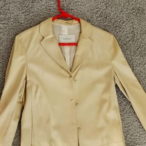 Burberry Leather Jacket Knee Length
